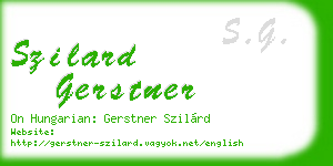 szilard gerstner business card